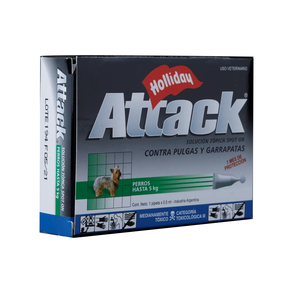 Desparasitante Externo para Perro Attack x 0,5ml (0 a 5 Kg) - Image 3