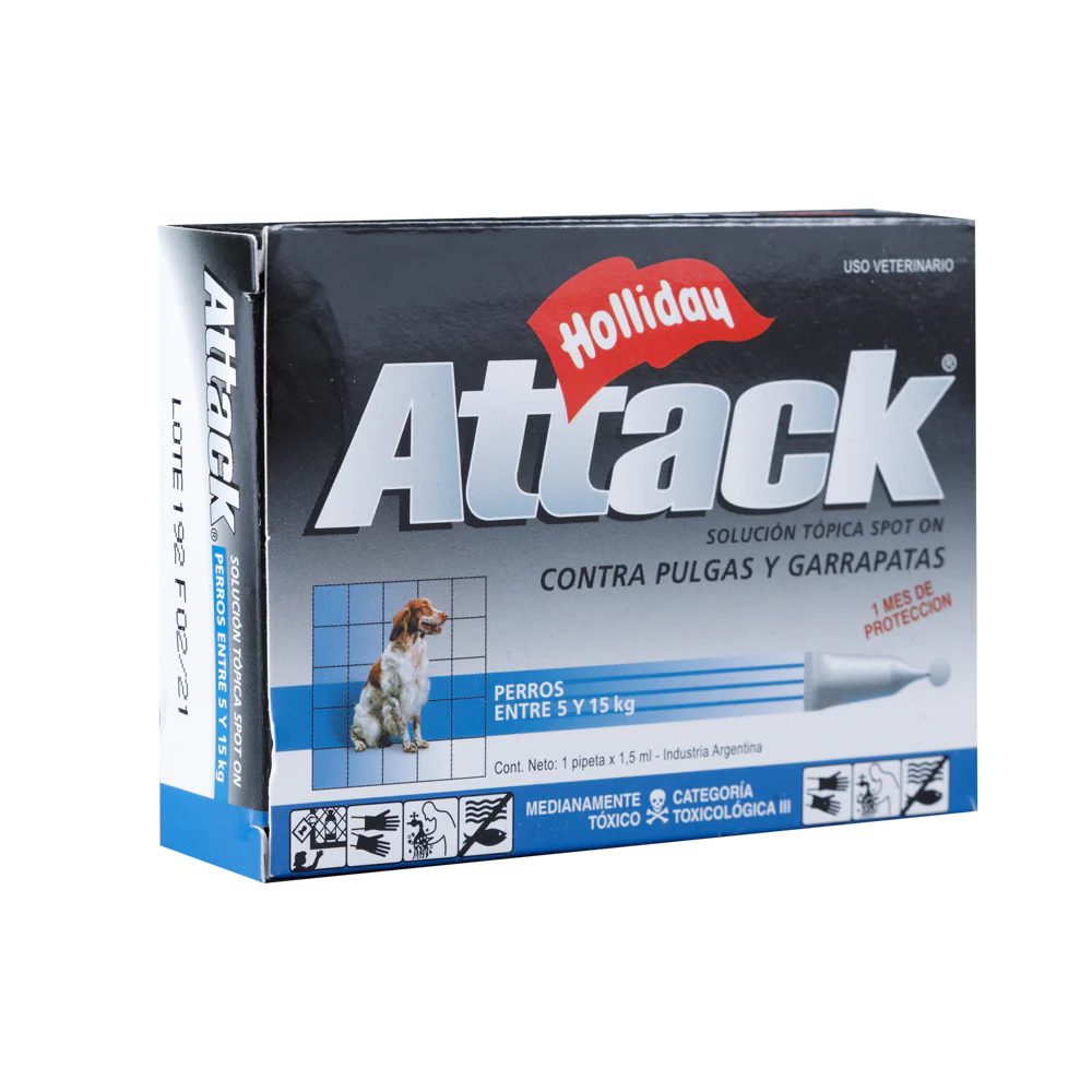 Desparasitante Externo para Perro Attack x 1,5 ml (5 a 15 Kg) - Image 3