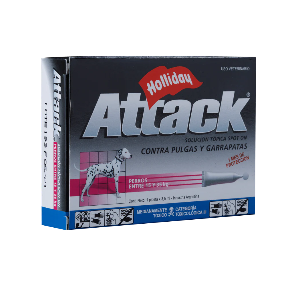 Desparasitante Externo para Perro Attack x 3,5 ml (15 a 35 Kg) - Image 3
