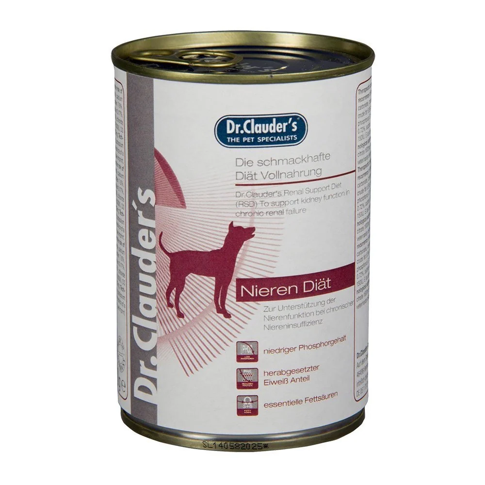 Dr. Clauder’s Comida Húmeda para Perro Nieren Diat Lata x 400 gr
