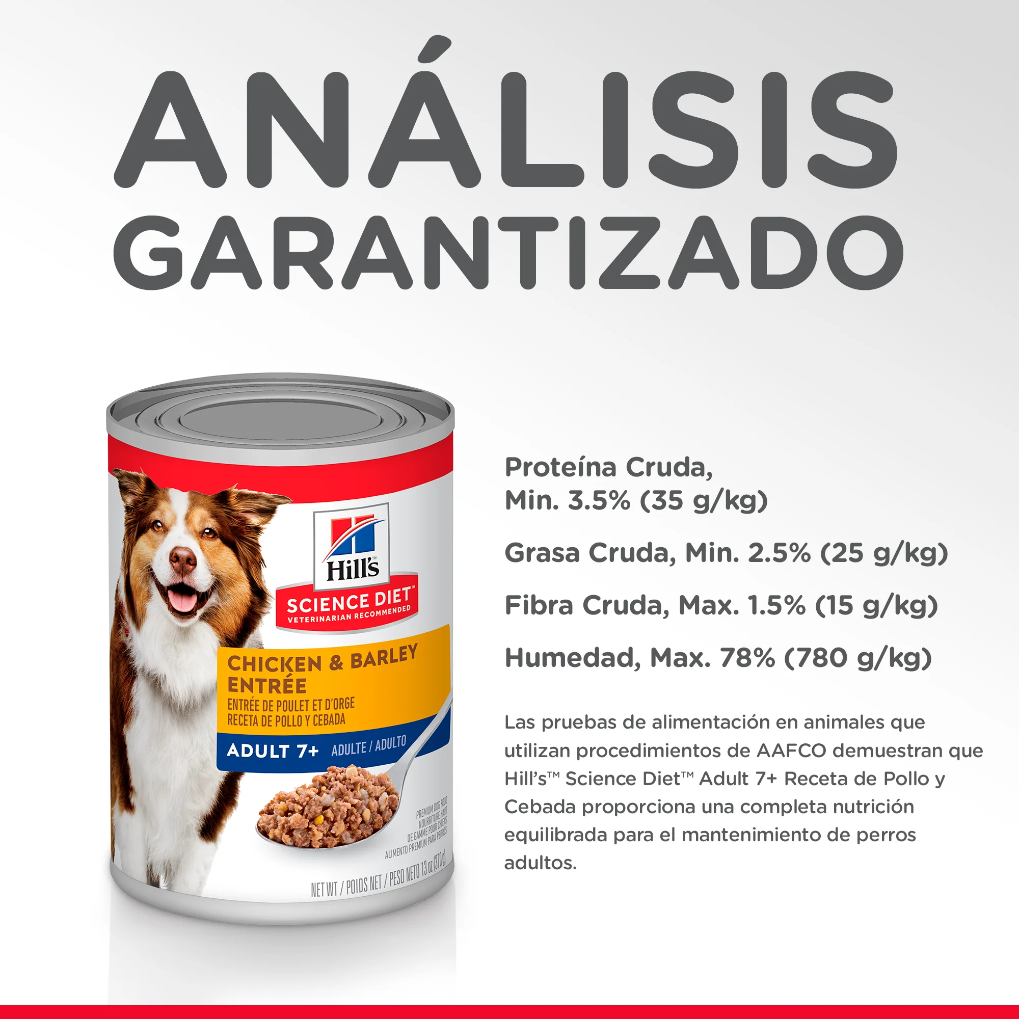 Hills Comida Húmeda Para Perro Adulto 7+ Pollo x 13 Oz - Image 4