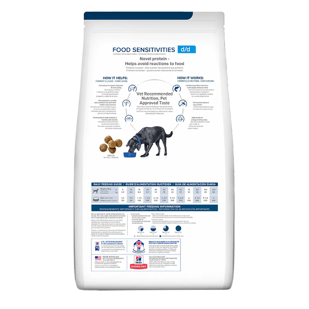 Hills Comida para Perro Alergías Alimenticias d/d Papa & Salmón x 8 Lb - Image 2
