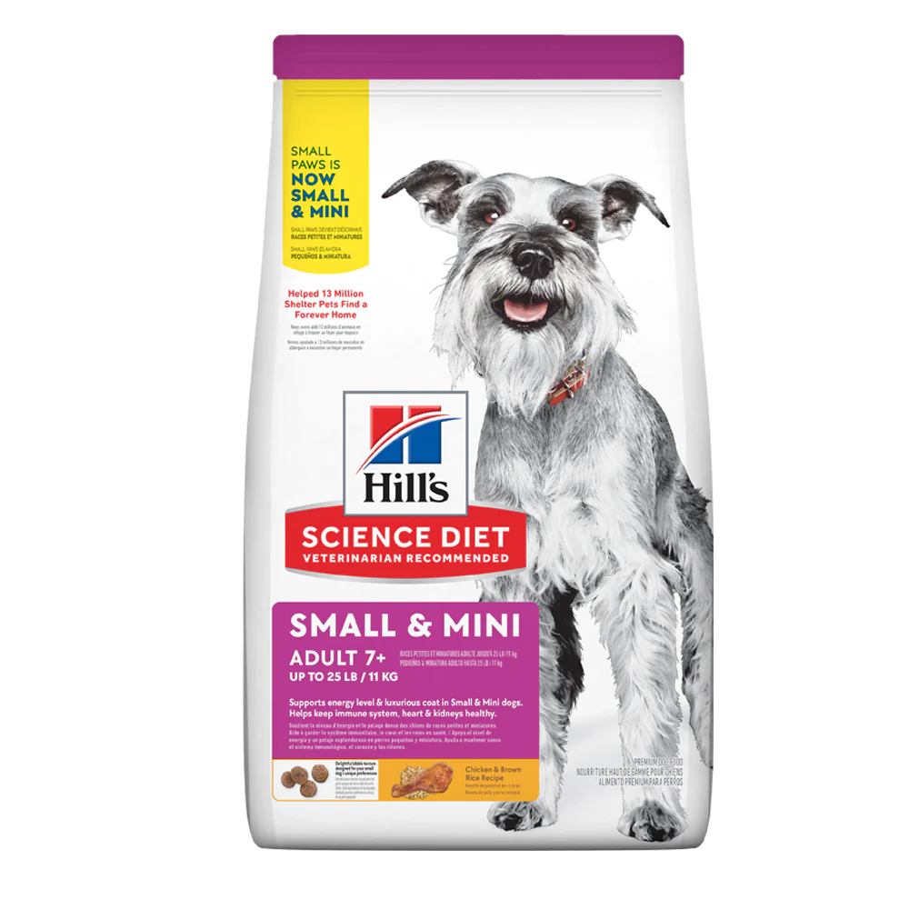 Hills Comida para Perro Hills 7+ Razas Pequeñas y Miniatura Pollo x 4.5 Lbs