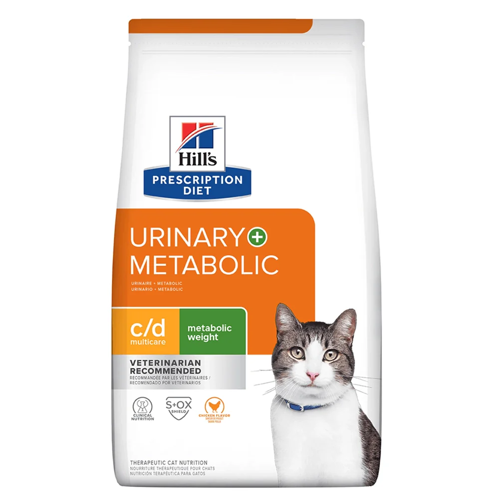 Hill's Prescription Diet Metabolic + Urinary comida para gato cuidado urinario y control de peso 6,35 Lb (2,88Kg)