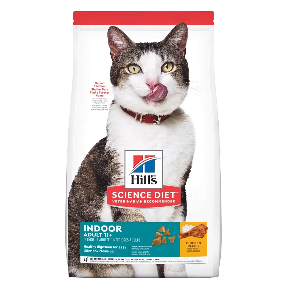 Hills Comida para Gato Adulto 11+ Indoor x 3.5 lbs