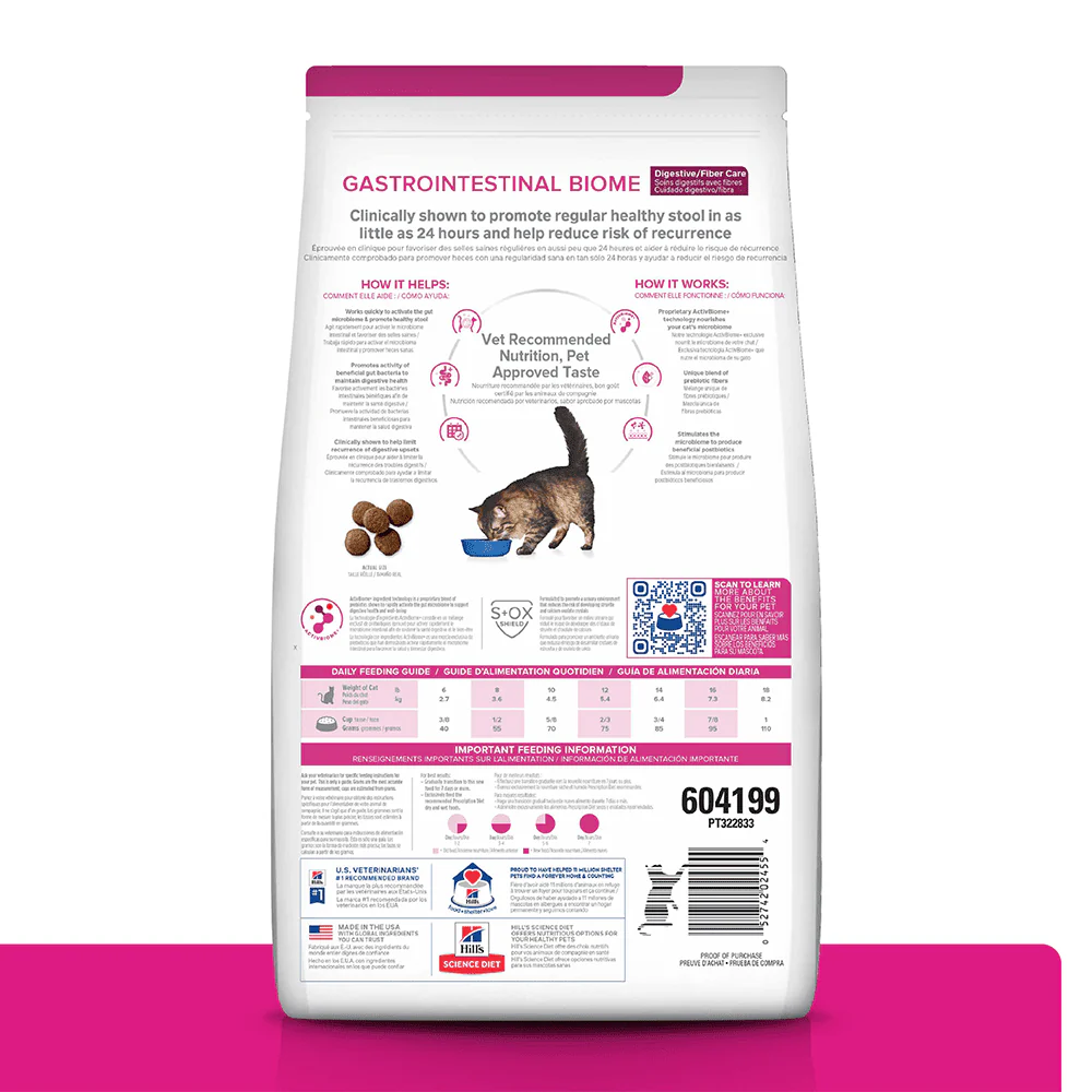Hills Comida para Gato Prescription Diet Gastro Biome Pollo x 4 lbs - Image 3