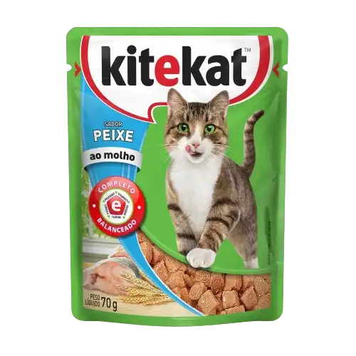 Kitekat Alimento Húmedo para Gatos Sabor a Pescado x 70 gr