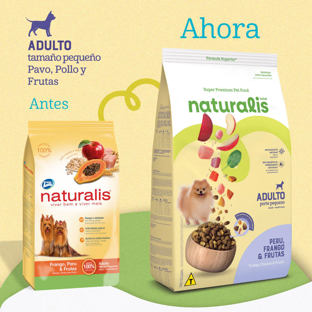 Naturalis Comida para Perro Adulto Raza Pequeña Pollo, Pavo y Frutas - Image 4