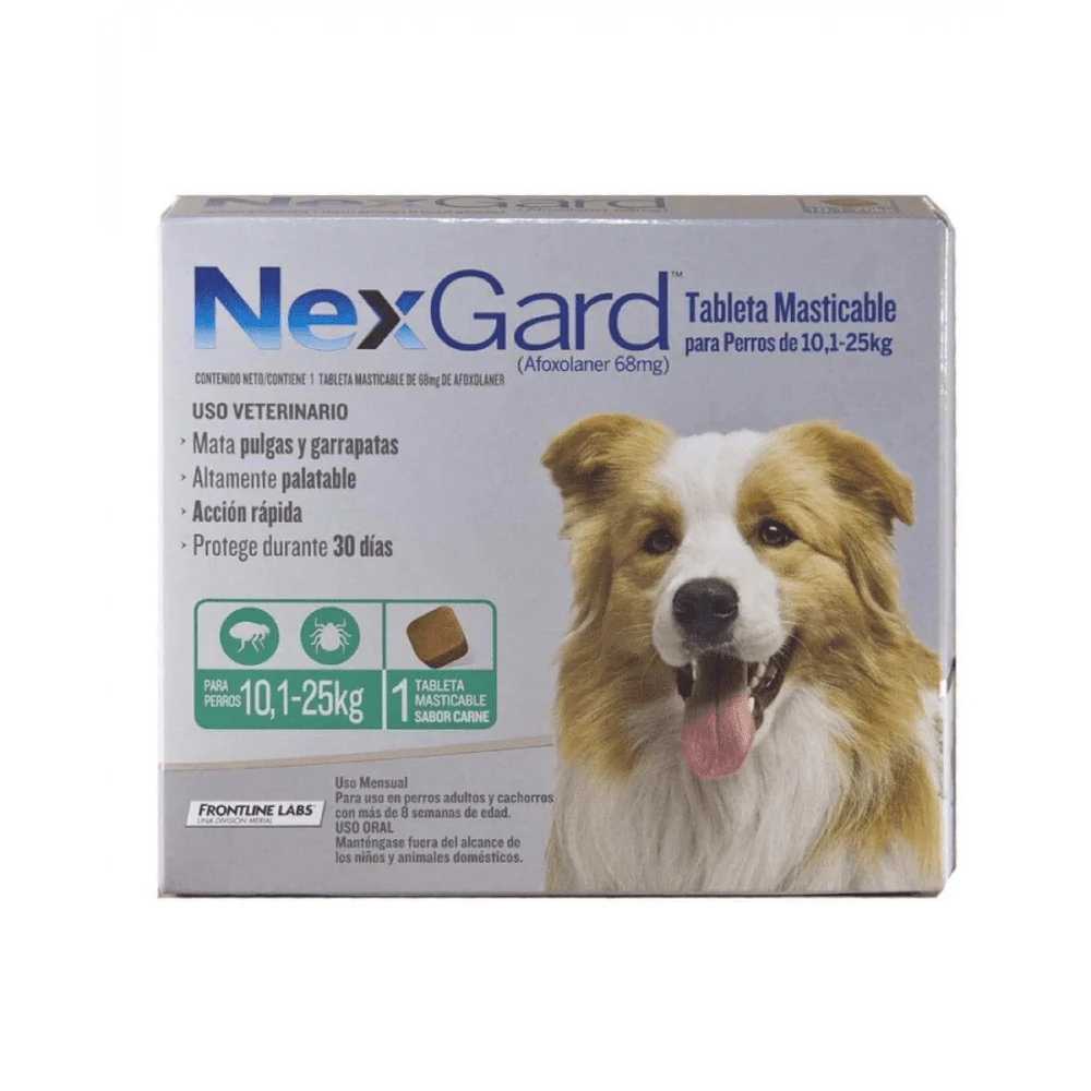 Nexgard 10.1-25 kilos