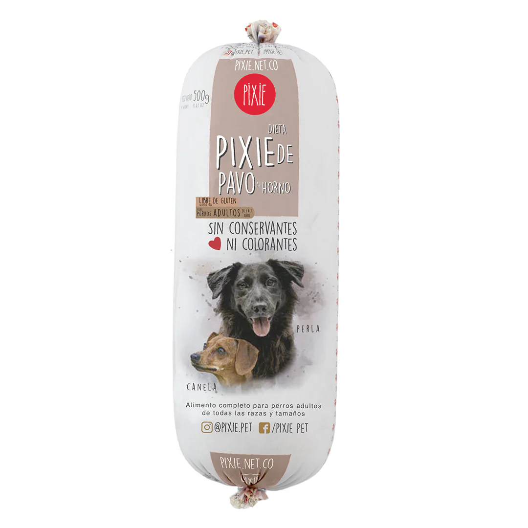 Pixie de pavo al horno para perros adultos x 500 gr