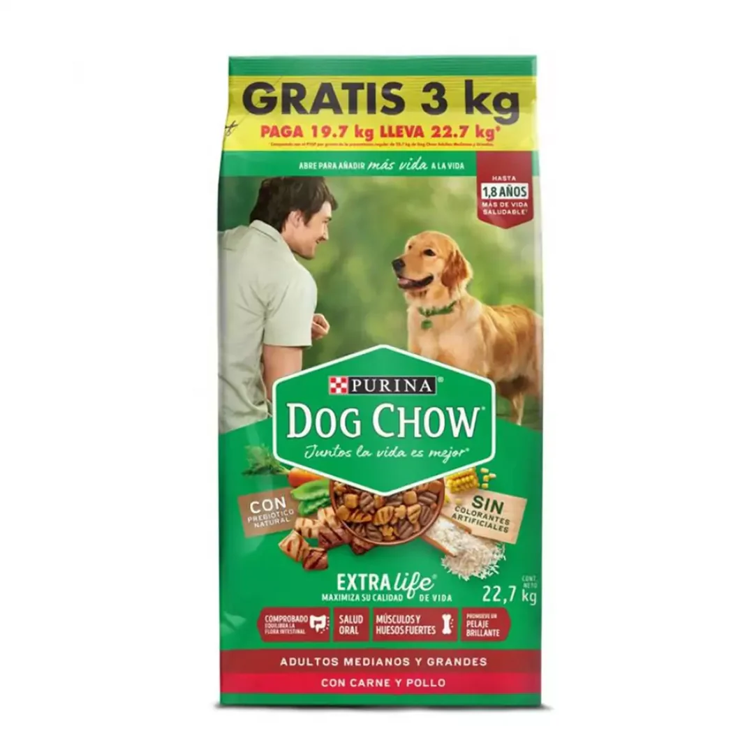 Purina® Dog Chow® Comida para Perro Adulto Medianos y Grandes - Image 3