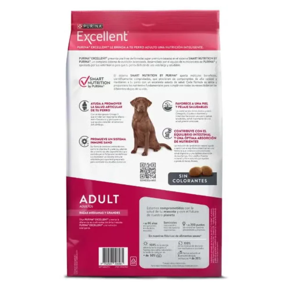 Purina® Excellent® Comida para Perros Adulto Razas Medianas y Grandes - Image 2