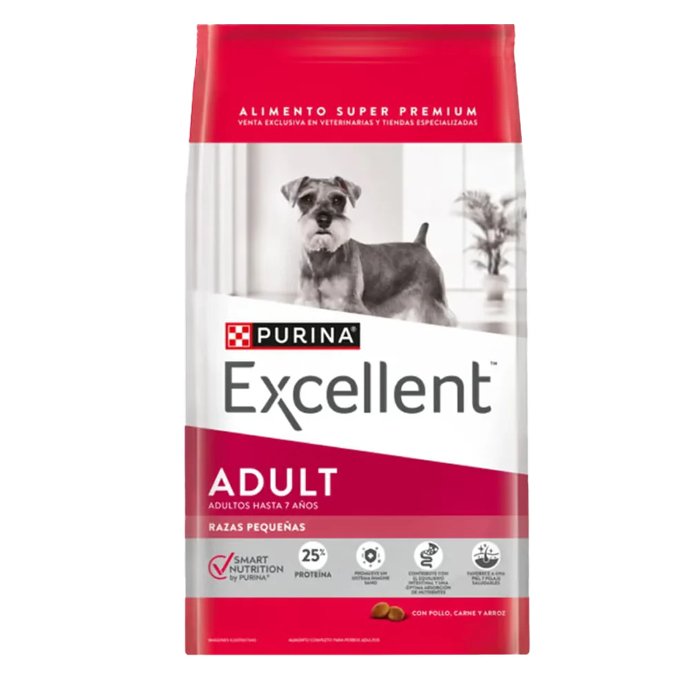 Purina® Excellent® Comida para Perros Adultos Razas Pequeñas x 3 kg