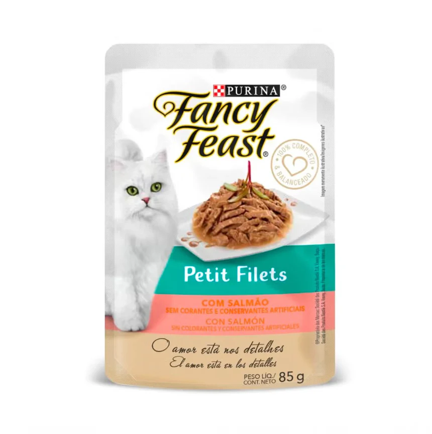 Purina® Fancy Feast® Comida Húmeda para Gato Petits Filets Sabor a Salmón x 85 gr
