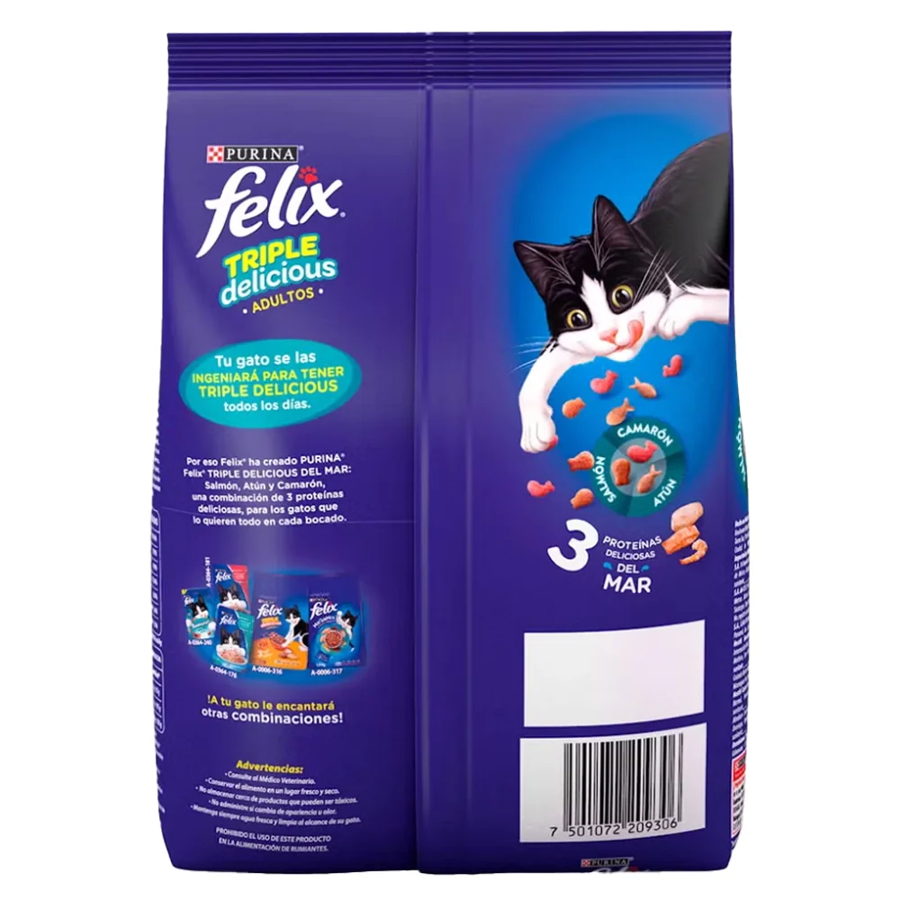 Purina® Felix® Comida para Gatos Adulto Triple delicious Mar - Image 2