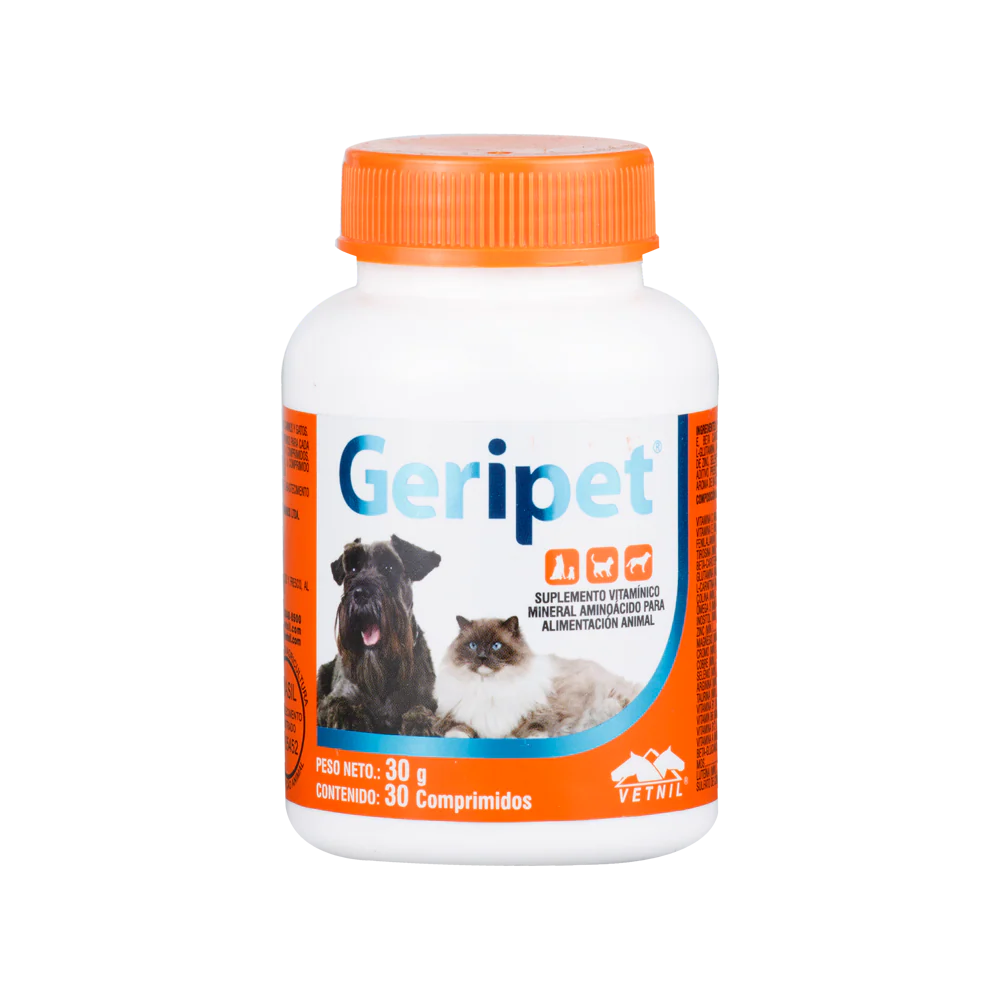 Suplemento Geripet para Perro y Gato x 30 comprimidos