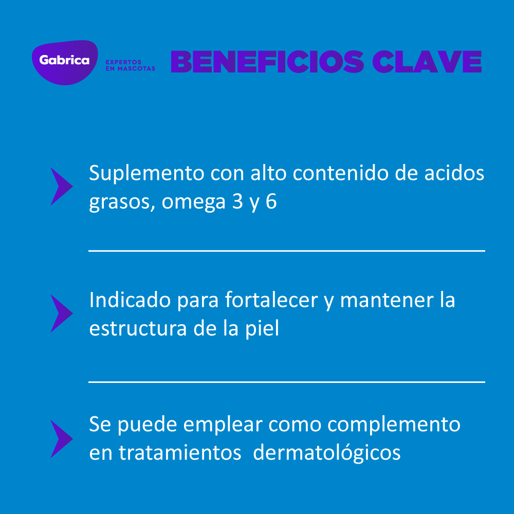Suplemento para Perro y Gato Pelo y Derme 1500 x 60 cápsulas - Image 3