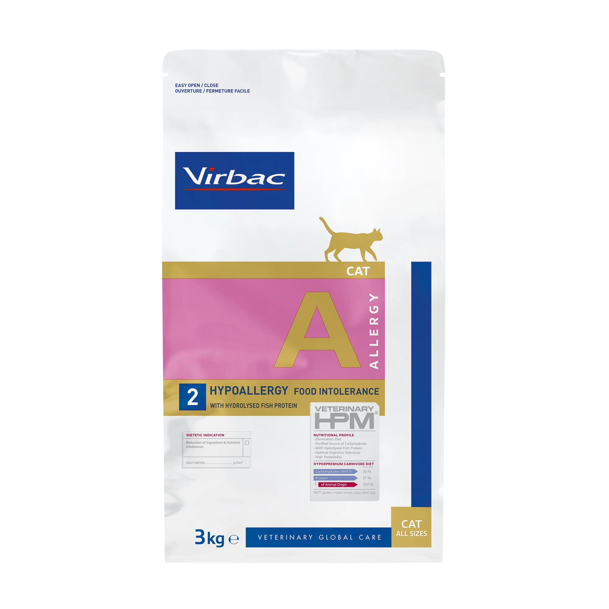 Virbac Vet Cat Hypoallergy Hydrolised x 3 kg